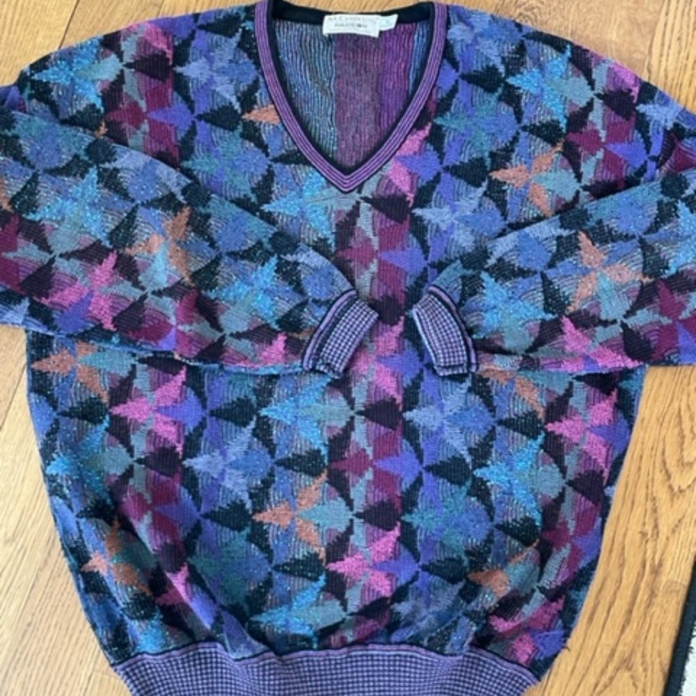 St Croix Cosby Biggie 90s Textured XL Sweater VTG